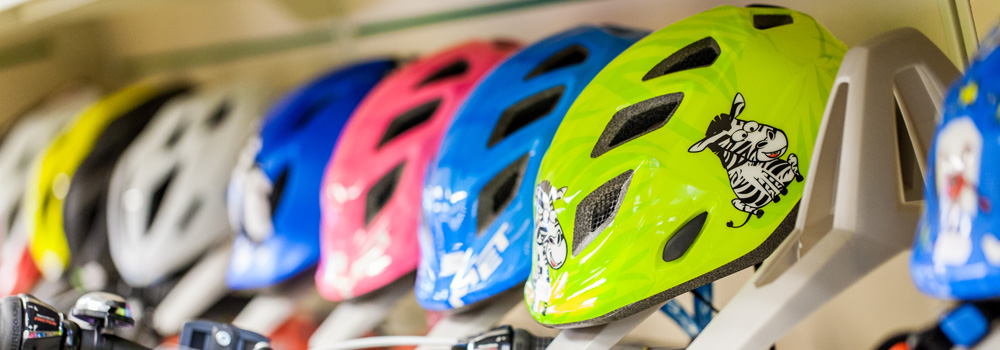 Wide range of childrens bike helmets