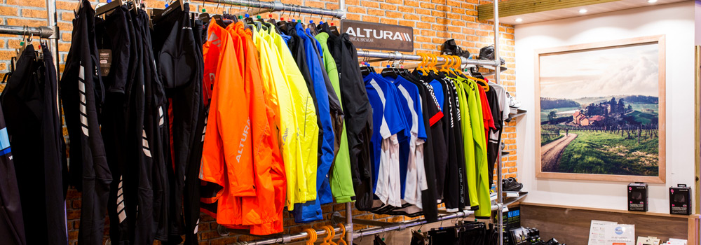 Massive selection of clothing from top brands including Altura, Castelli and Endura