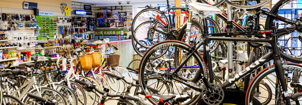 Huge selection of bikes